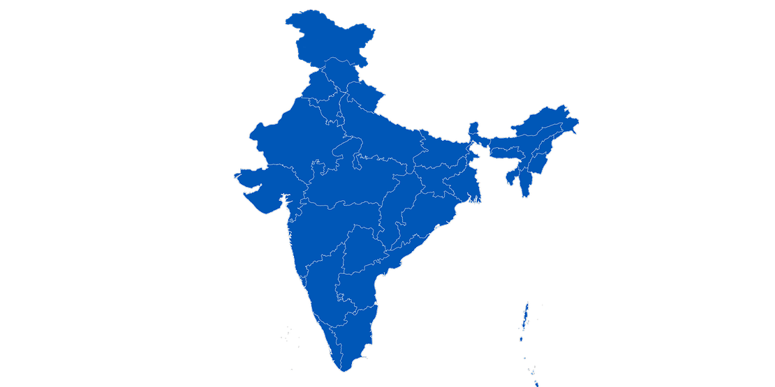 map of india