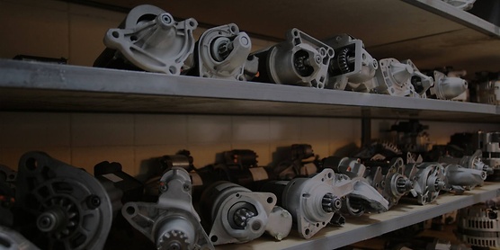 remanufactured car parts on shelf