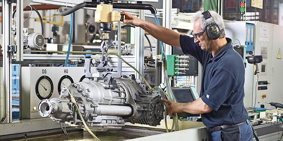 Worker during Reman Process