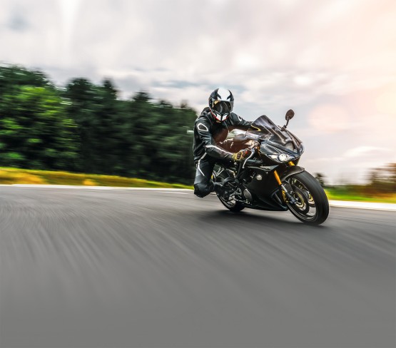 Rider on a bike