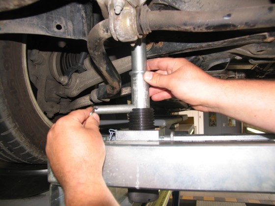 Double wishbone axle in VW vehicles of the so-called B5 platform 