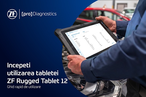 Ghid de pornire pentru tableta ZF MultiScan
